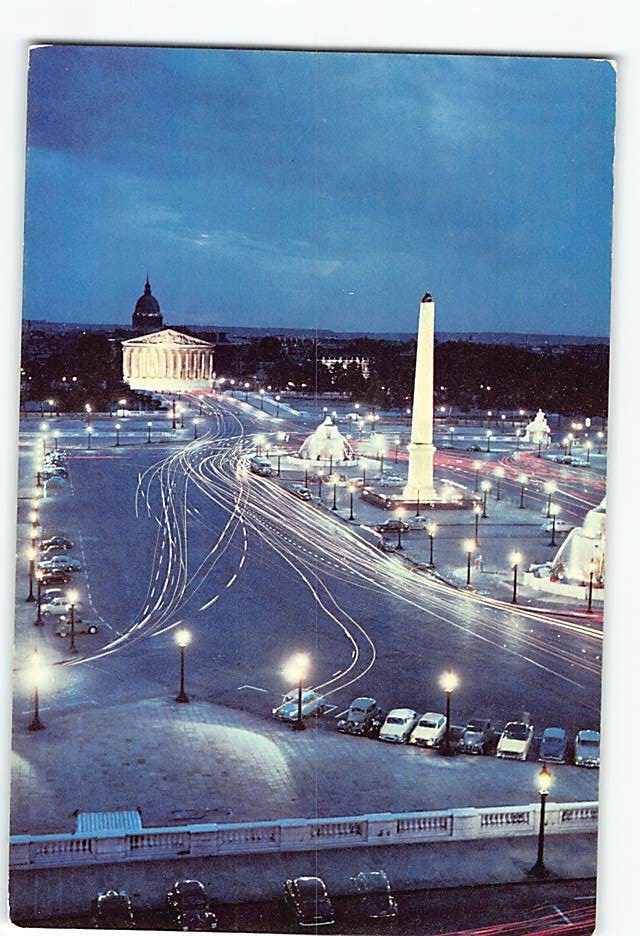 Postcard Place de la Concorde Paris France