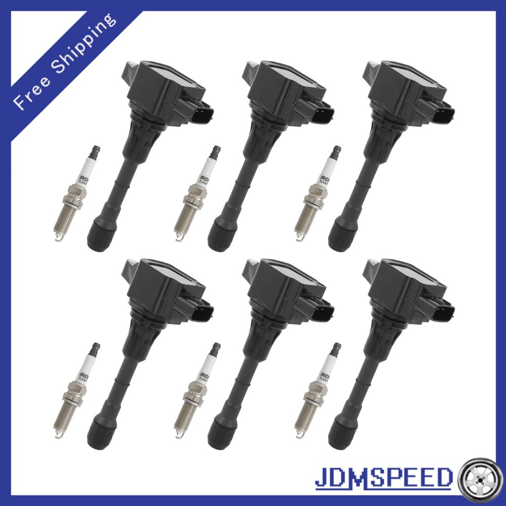 High-Performance 6Pack Ignition Coils & Iridium Spark Plugs for 2009-2019 Nissan Maxima 3.5L V6