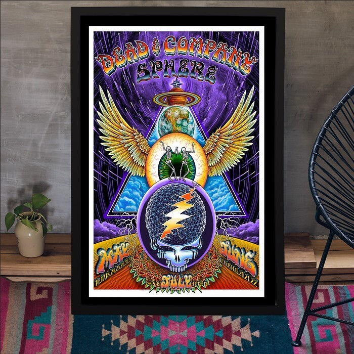 Dead & Company 2025 Sphere Las Vegas Concert Poster May June July