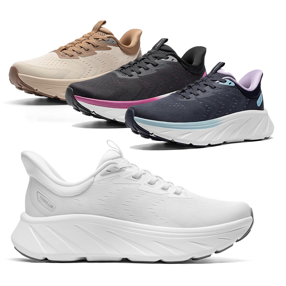 Women Breathable Walking Shoes Lightweight Comfortable Slip On Running Shoes