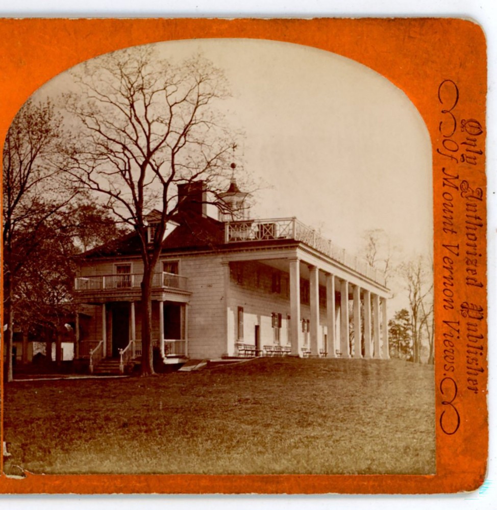 Washington's Home Mount Vernon VA Johnson Stereoview