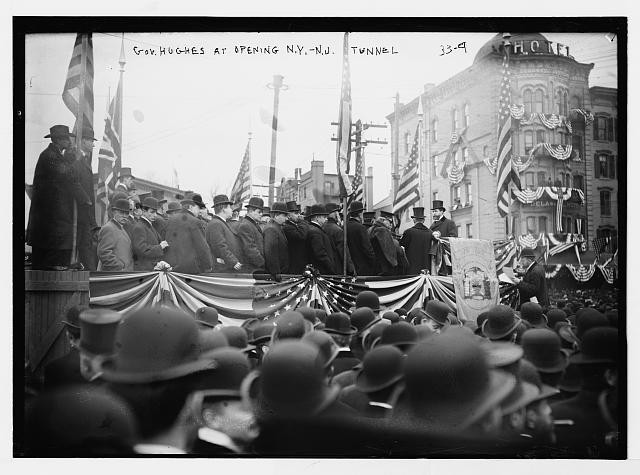 Photo:Hoboken New Jersey Charles Evans Hughes 1908 N Y N J Tunnel Opening
