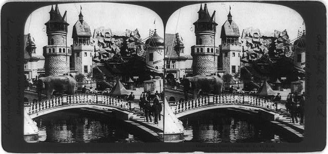 Photo of Stereograph,Luna Park,Coney Island,New York,NY,Amusement Park,c1904