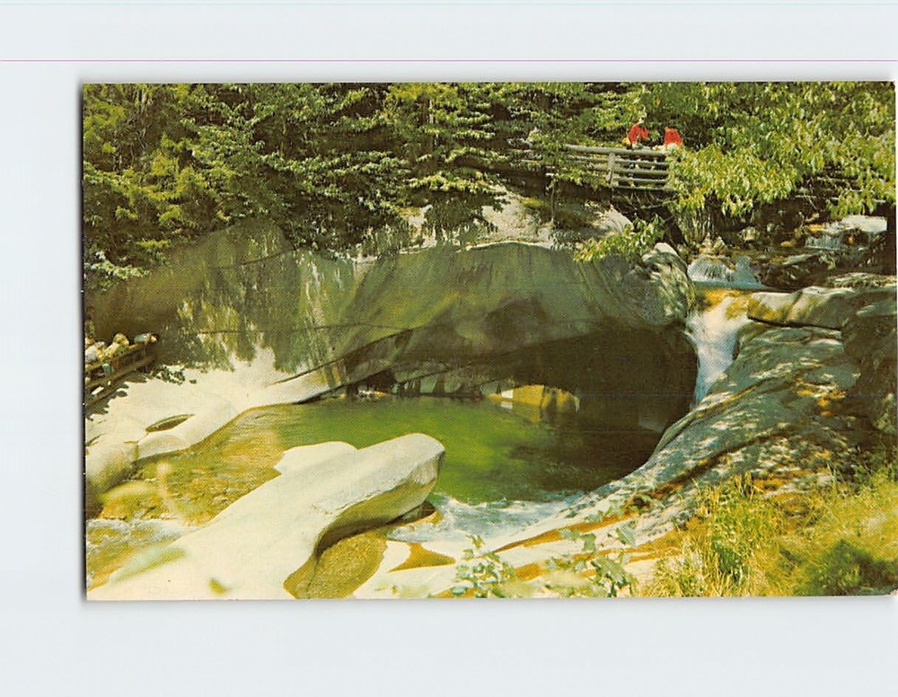 Postcard Basin & Old Man's Foot Franconia Notch New Hampshire USA
