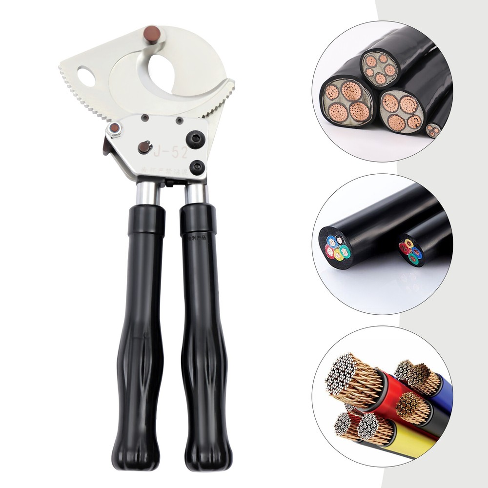 Ratchet Cable Cutter Aluminum & Armored Wire Cut Hand Tool Ratcheting Copper