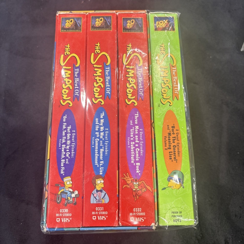 The Best of the Simpsons - Boxed Set 3 (VHS, 1998, 3-Tape Set)