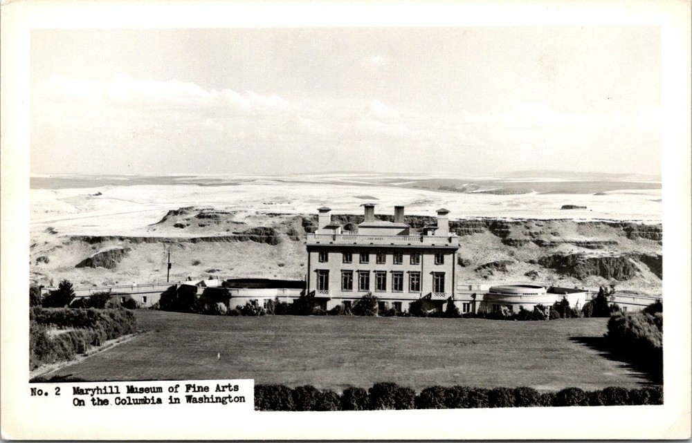 1950s Maryhill Fine Art Museum Goldendale Washington Vintage Real Photo Postcard