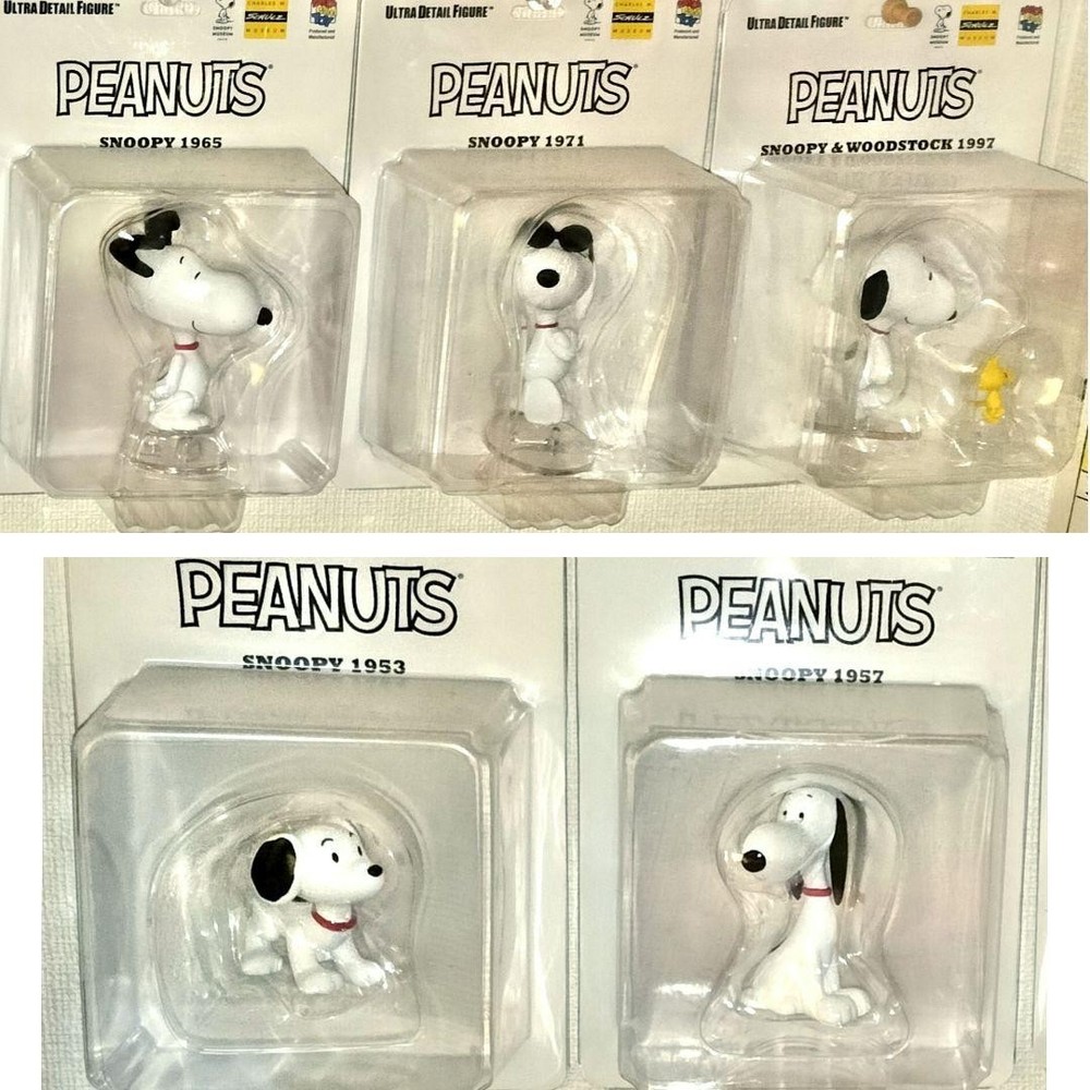 Medicom Toy UDF Welcome Snoopy Figure Set of 5 Complete Collectible