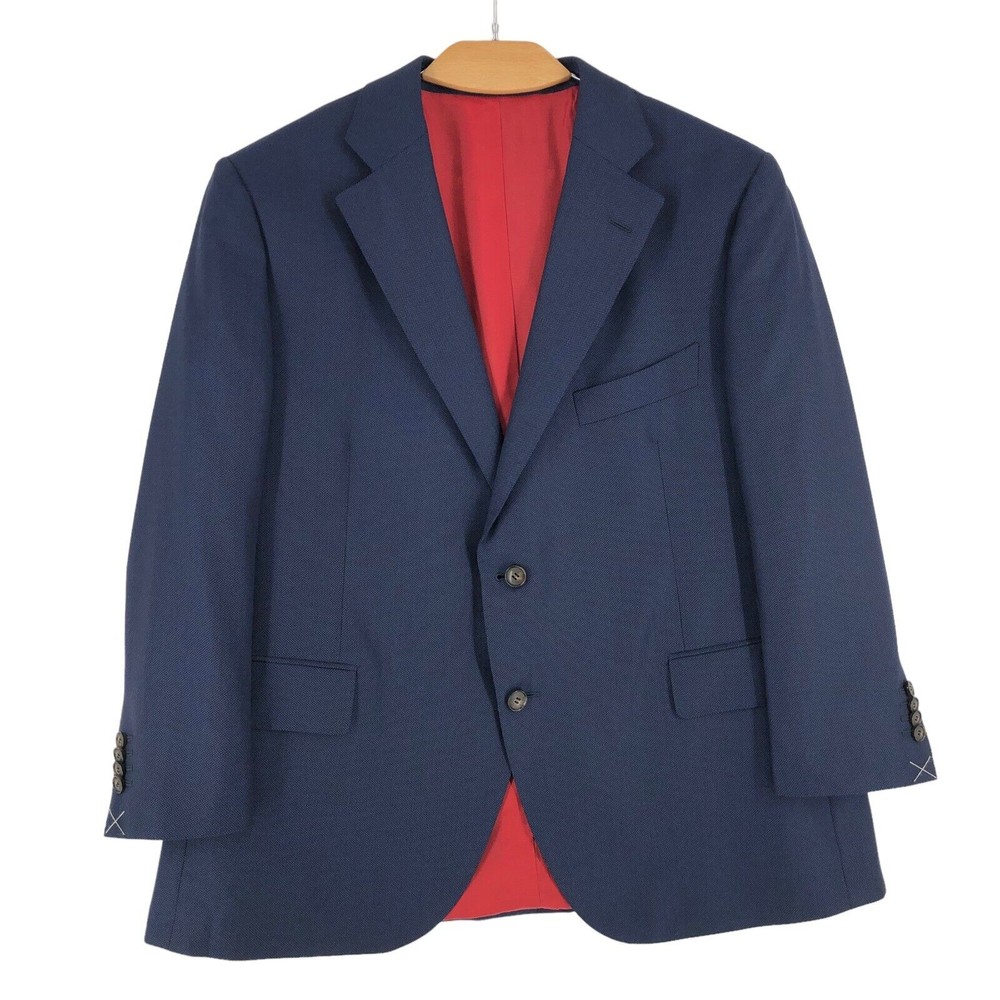 SUITSUPPLY Lazio Pure Wool Blazer Jacket Size EU:60; UK:50; US:50S