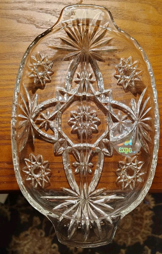 Full Lead Crystal  Lemon Candy Trinket Dish lenox