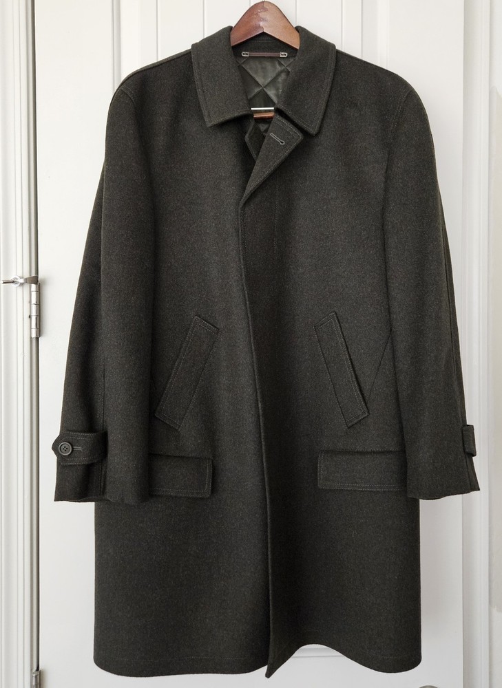 Steinbock International Himalaya Loden Green Overcoat Austria Men’s US 42 EU 52