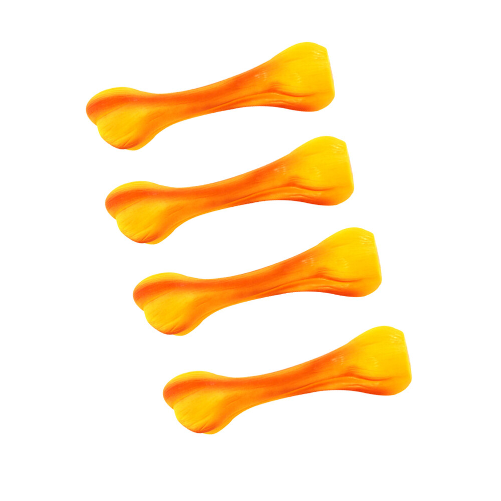 4 Pcs Squeaky Dog Toys Pet Squeaky Toy Dogs Biting Bones Pets Chew Bones Toy