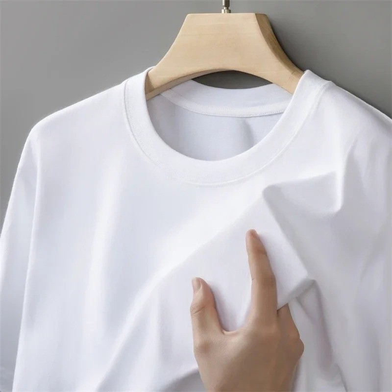 100% Cotton T-Shirt Unisex Men's Basic Plain Blank Crew Tee Tops Adult Shirts