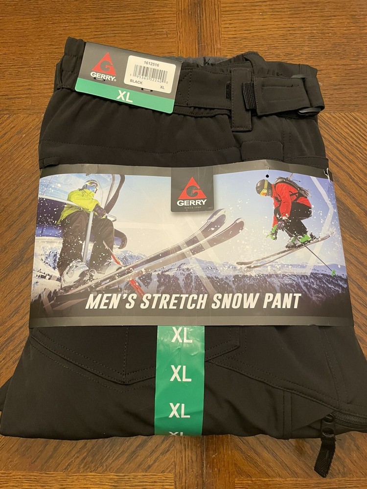 GERRY MENS STRETCH FLEECE LINED SNOW PANT *SHIPS FAST*