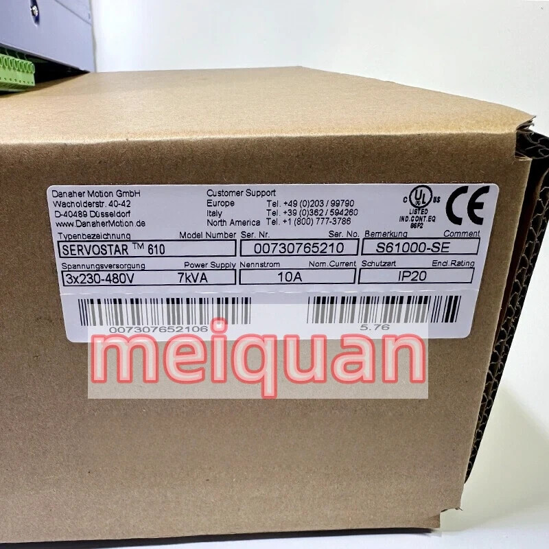 New Kollmogen SERVOSTAR 610 S61000-SE servo drive Fast Delivery DHL/FedEX！