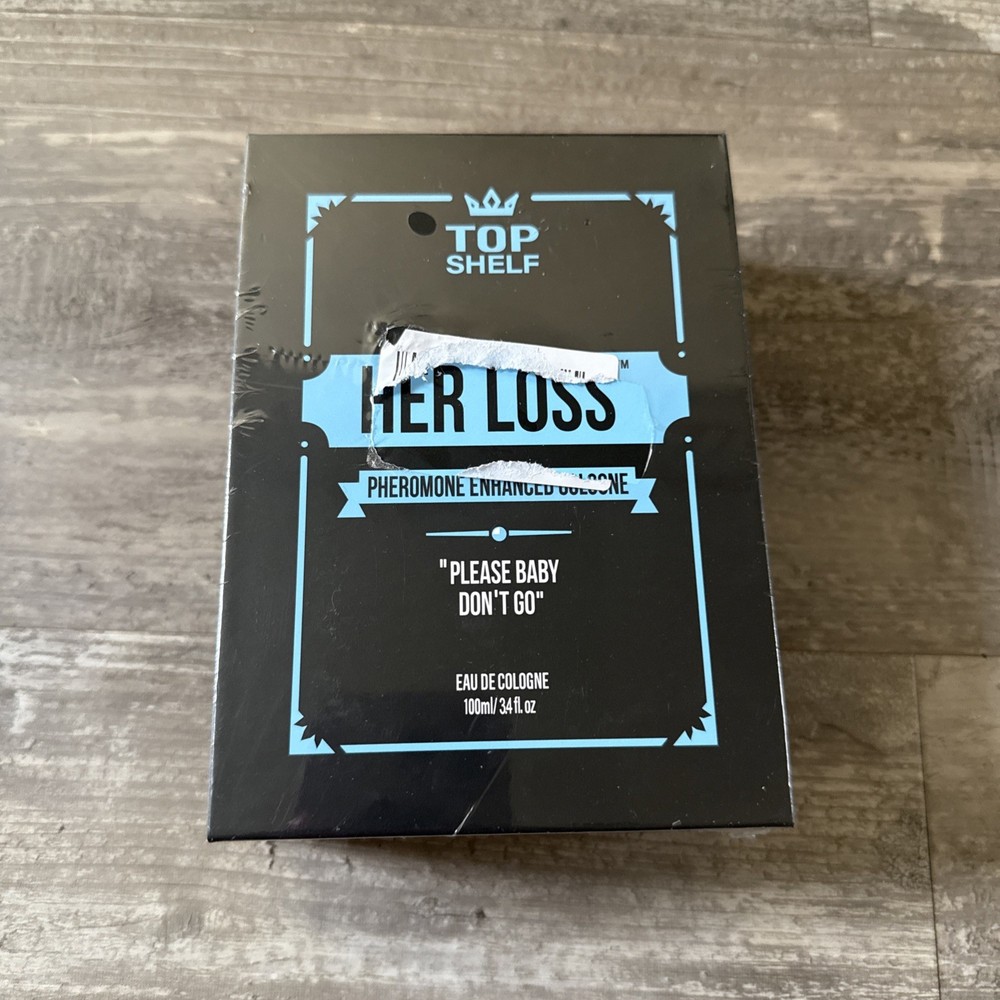 Top Shelf Her Loss for Men Eau de Cologne 3.3 oz Pheromone Enhanced   NEW SEALED