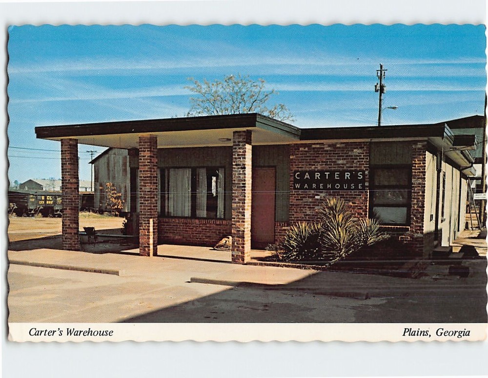 Postcard Carters Warehouse Plains Georgia USA