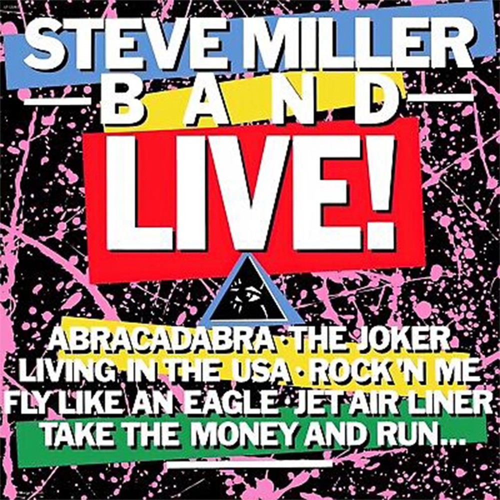 Steve Miller Band Live BANNER HUGE 3x3 Ft Poster Tapestry album cover art