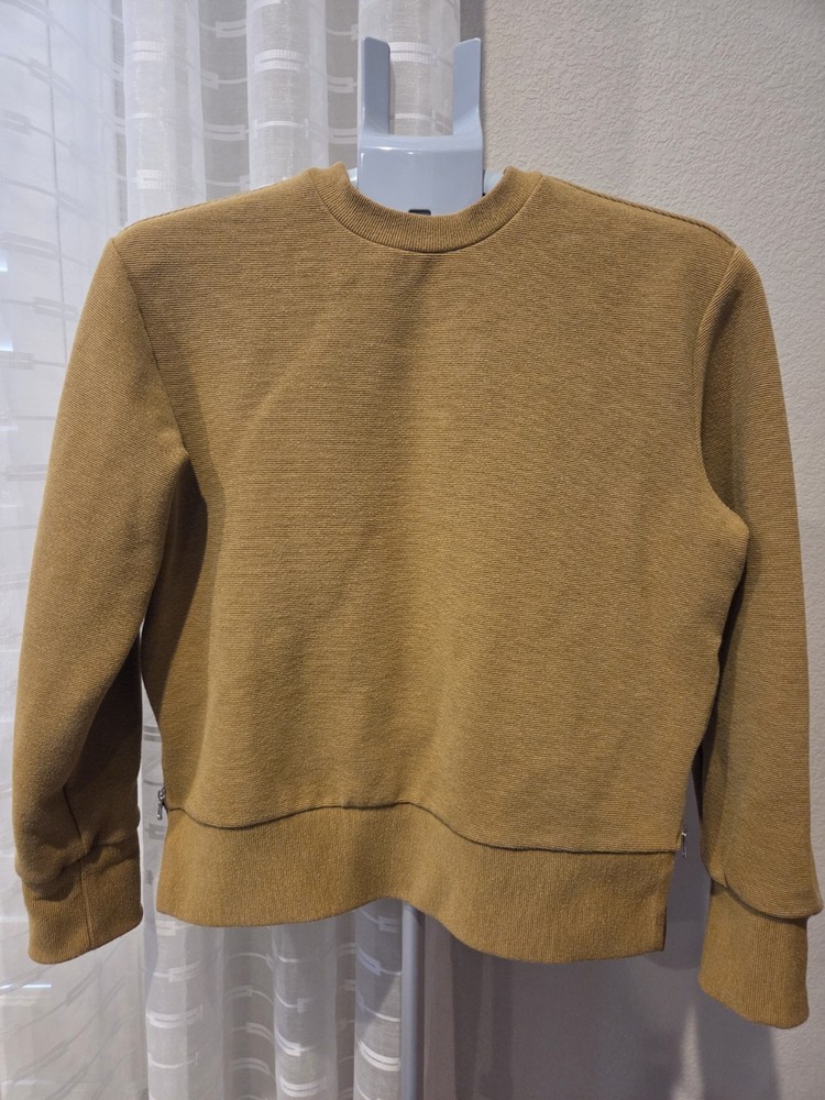 Calia By Carrie Underwood Elevate Ottoman Sweatshirt Women's XS Ribbed Side Zip