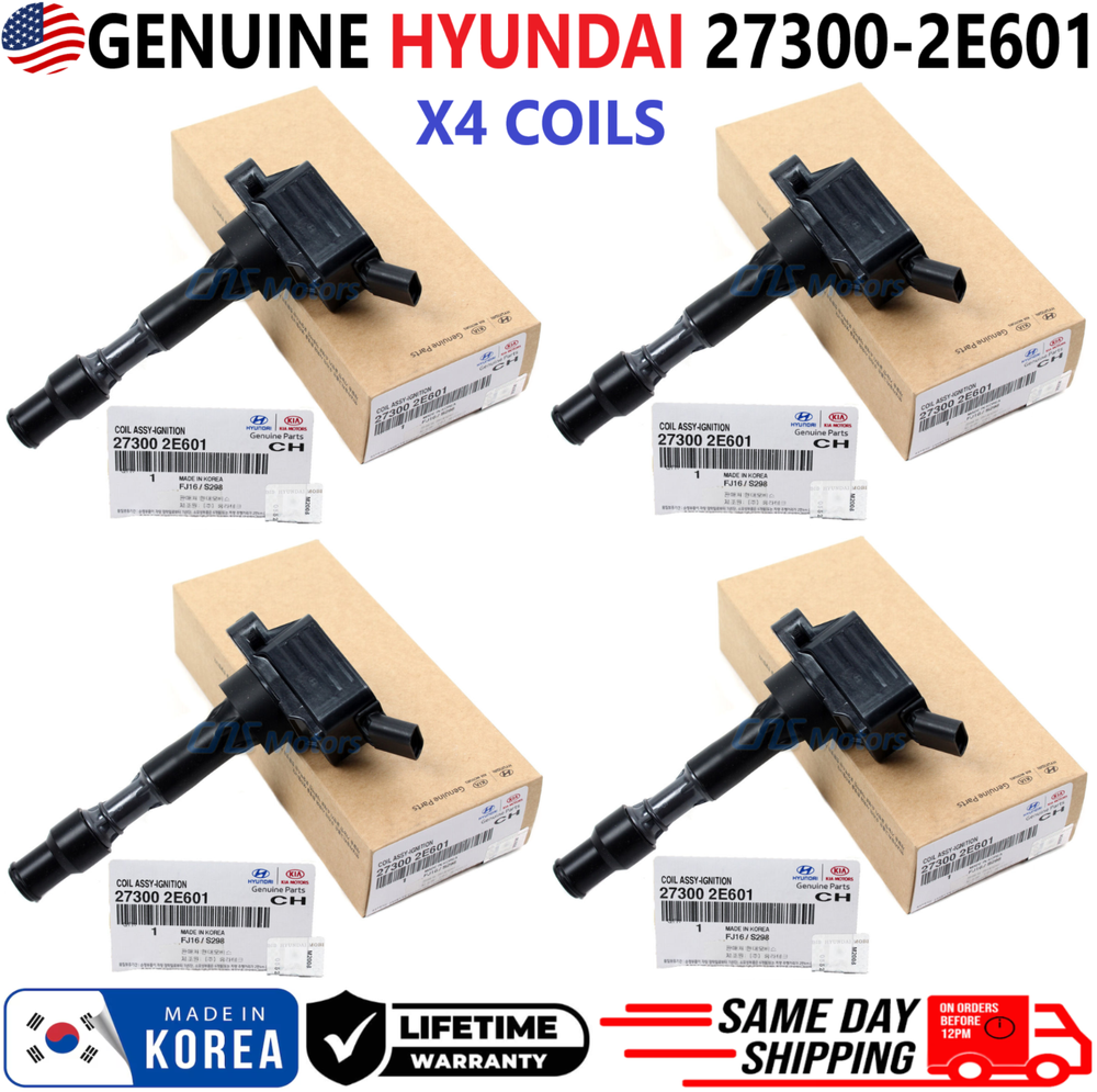 NEW OEM Hyundai Ignition Coils For 2015-2019 Hyundai & Kia 2.0L I4, 27300-2E601