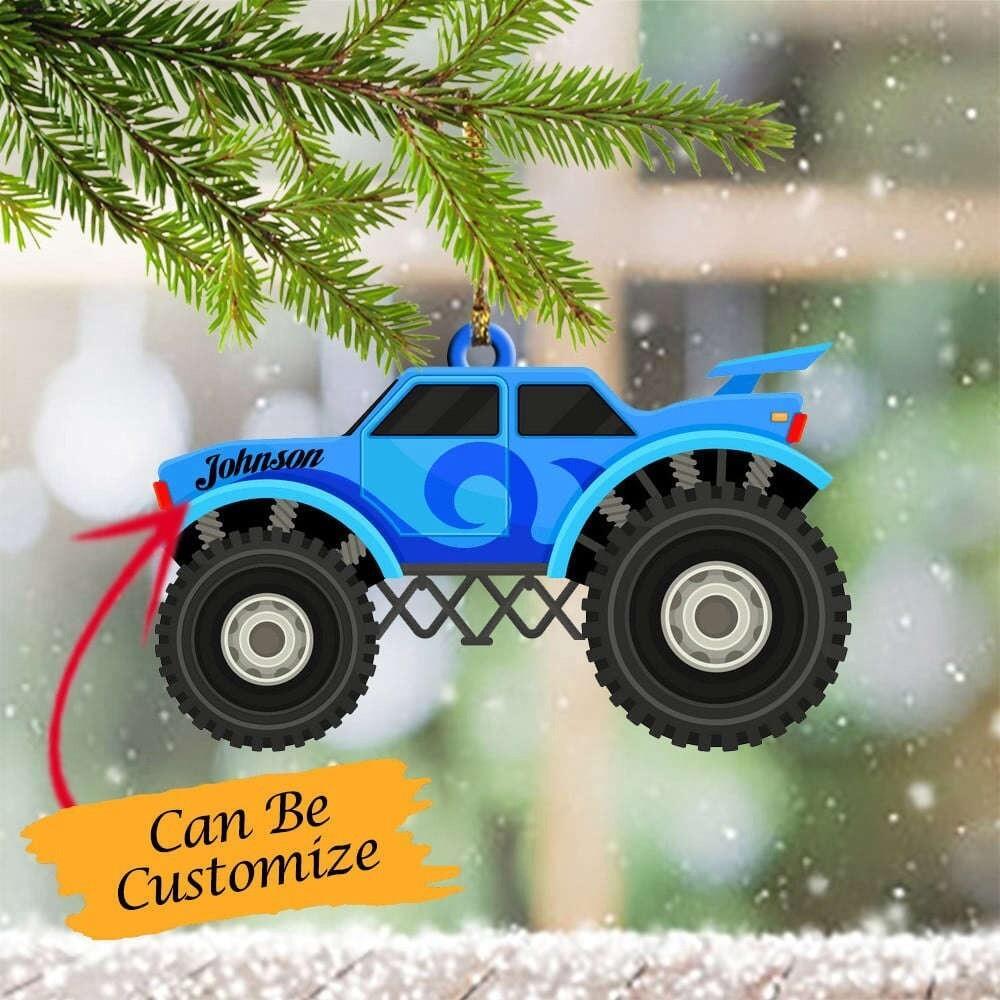 Monster Truck Christmas Ornament  Trucker Christmas Ornament  Trucker Xmas Gift