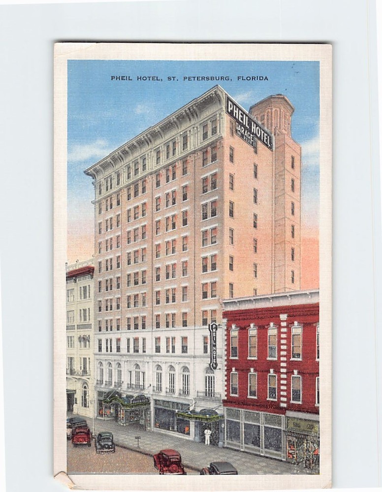 Postcard Pheil Hotel St. Petersburg Florida USA