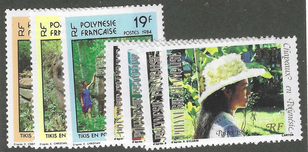 French Polynesia # 390 - 396 MNH PO Fresh Cmplt Set Run!  ('25 SCV $4.50)