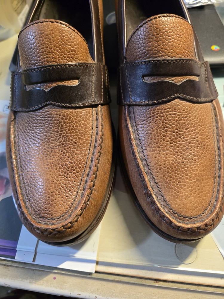 Cole Haahn Men's Leather 2 Tone Loafers 11 M Shoes in Great Condition!