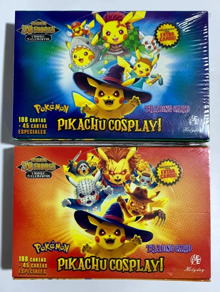 4 BOXES - 2025 BOX POKEMON PIKACHU COSPLAY FE Trading Cards
