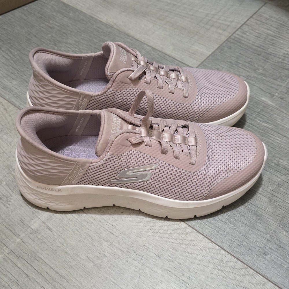 Skechers Slip-ins Womens 7 Go Walk Flex Shoes Hands Free Grand Entry Mauve