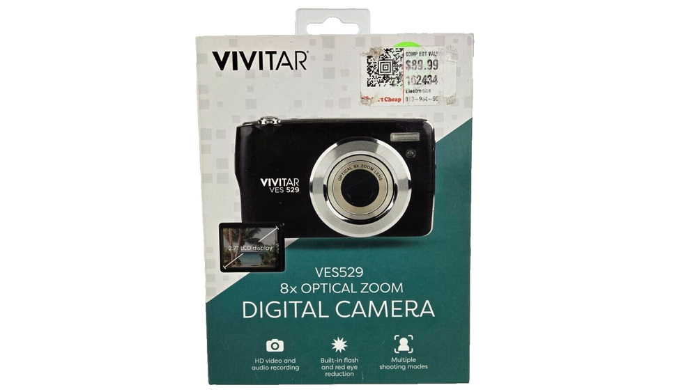 Vivitar 16mp Optical Lens Digital Camera - Black In Box 2023 Model VES529 USB-C