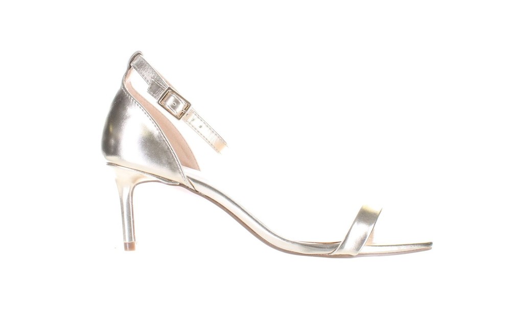 Women's Shana Gold Ankle Strap Heels Size EUR 7 7691934