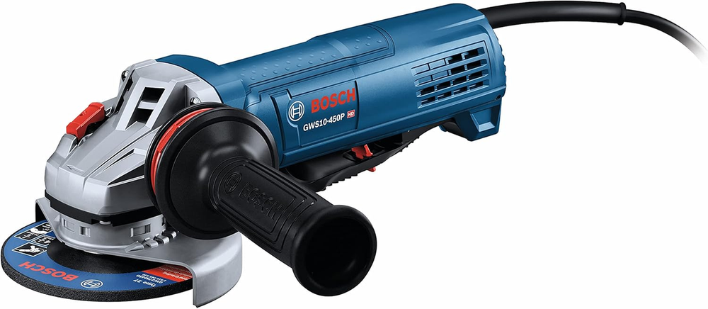 Bosch GWS10-450P 4-1/2 Inch Ergonomic Paddle Switch Angle Grinder