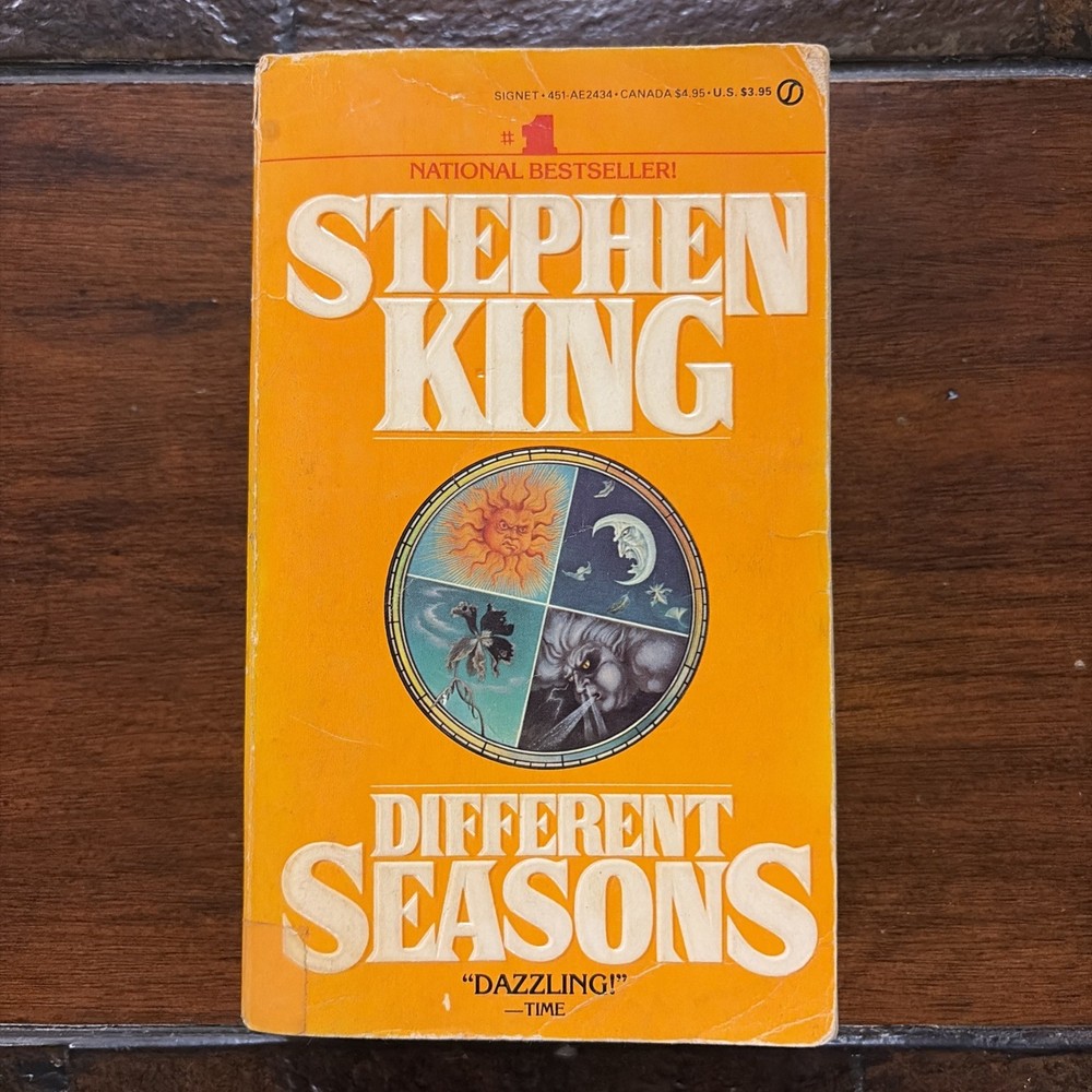 Stephen King, Different Seasons PB, orange variant, 1982
