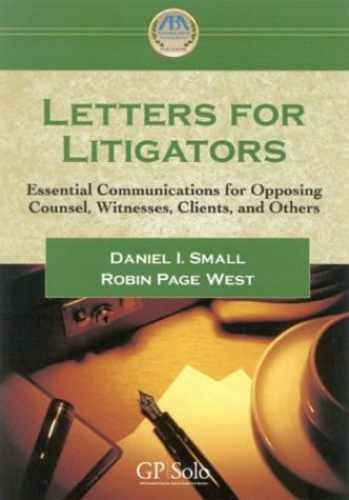 Letters for Litigators: Essential - Paperback, by West Robin Page - Very Good