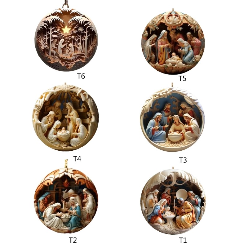 Christmas Hanging Decorations Acrylic Christmas Decorative Pendants Ornaments
