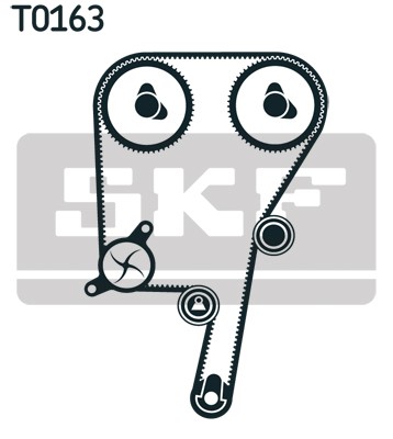 VKMC 01121-1 SKF Water Pump + Timing Belt Kit for Audi, Seat, Skoda, VW