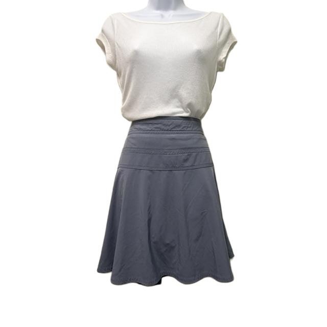 ATHLETA Everyday Skort Skirt Blue Gray Size 10 Stretch Athleisure Golf Tennis