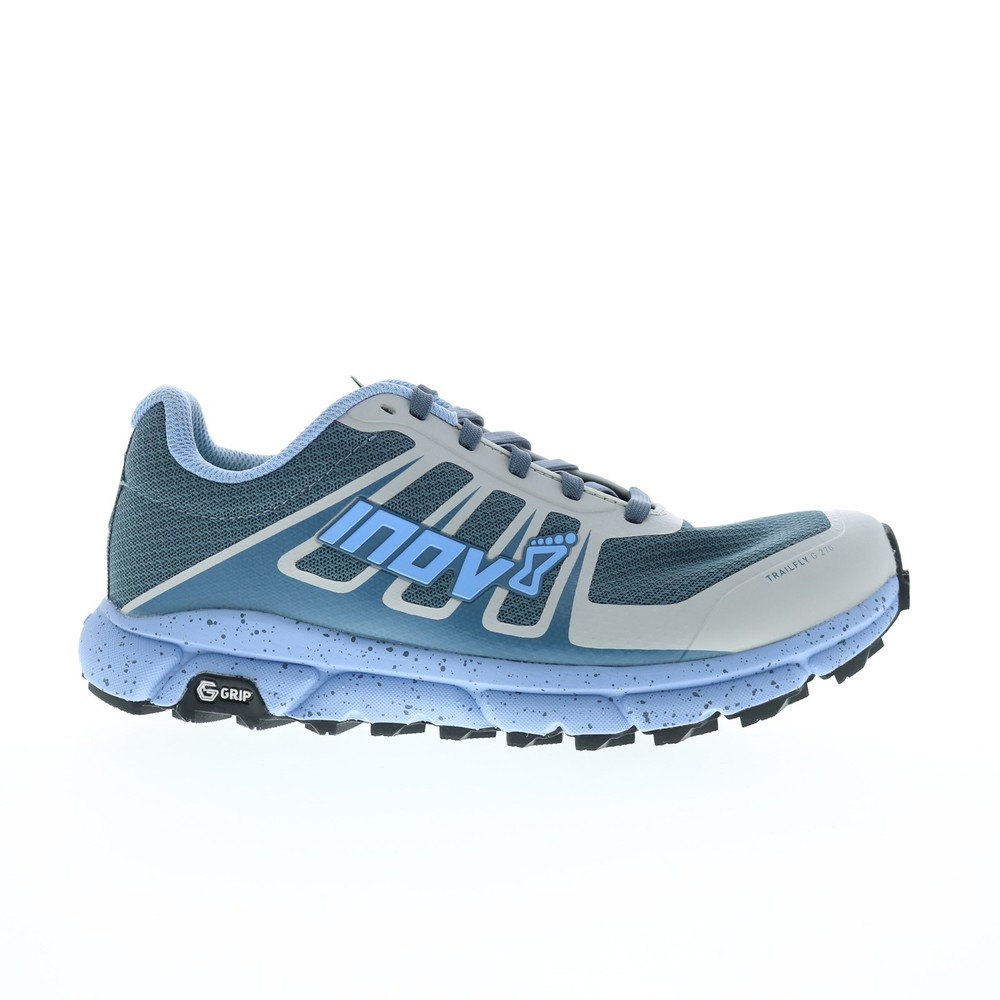 Inov-8 TrailFly G 270 V2 001066-BLGY Womens Blue Mesh Athletic Hiking Shoes
