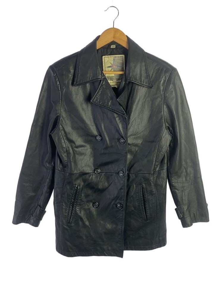 Leather Jacket Blouson/M/Leather/Blk/Plain 20701