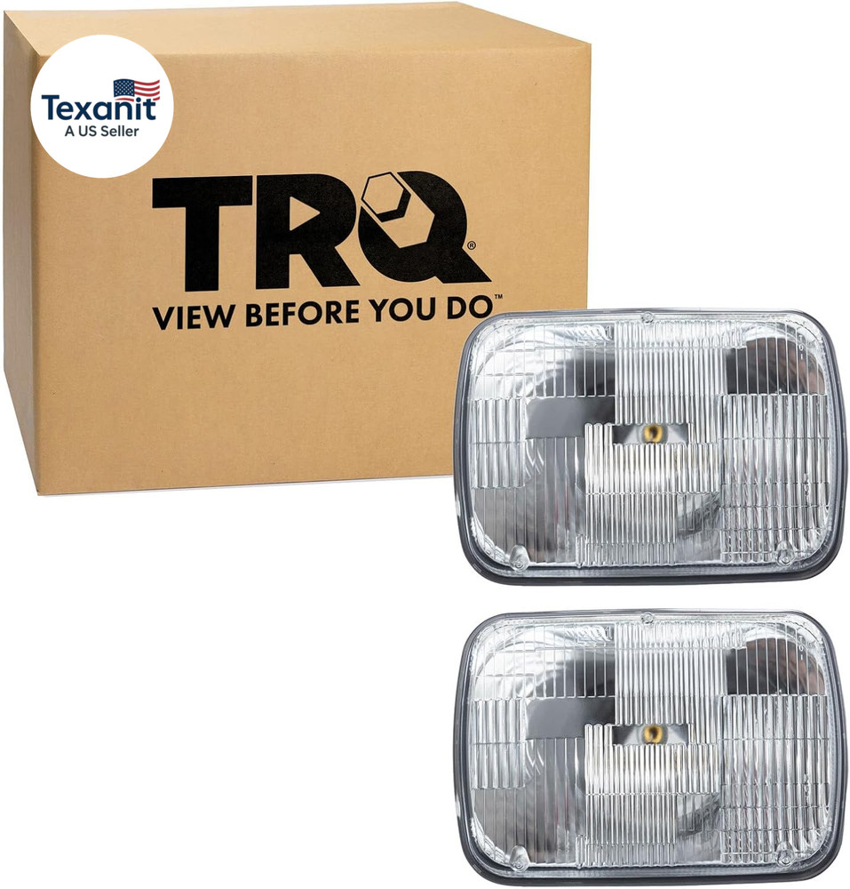 Driver and Passenger Side Headlight Assembly 2 Piece Set Sealed Beam Compatible