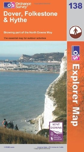 Dover, Folkstone and Hythe: Sheet 138 (O... by Ordnance Survey Sheet map, folded