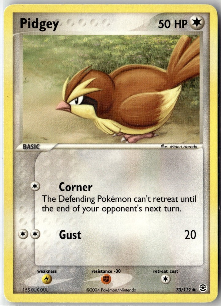 Pidgey Common FireRed & LeafGreen 73/112 NM