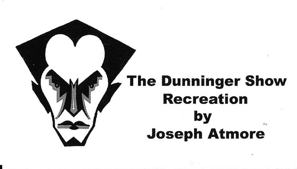 Joseph Atmore magician business card San Jose; Dunninger; Mentalist & Mindreader