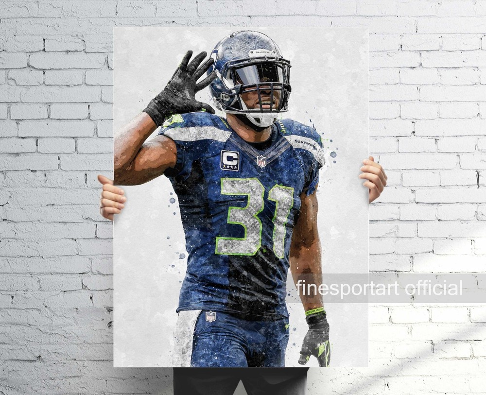 Kam Chancellor Seattle Seahawks Canvas Wrap or Museum-Quality Poster