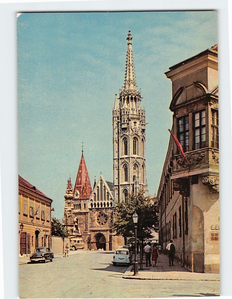 Postcard Matthias Church Budapest Hungary