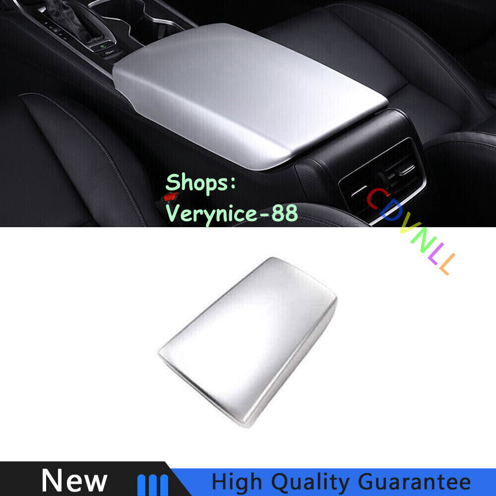 For Honda Accord 10th 18-22 Sliver Matte Central Console Storage Box Cover Trim