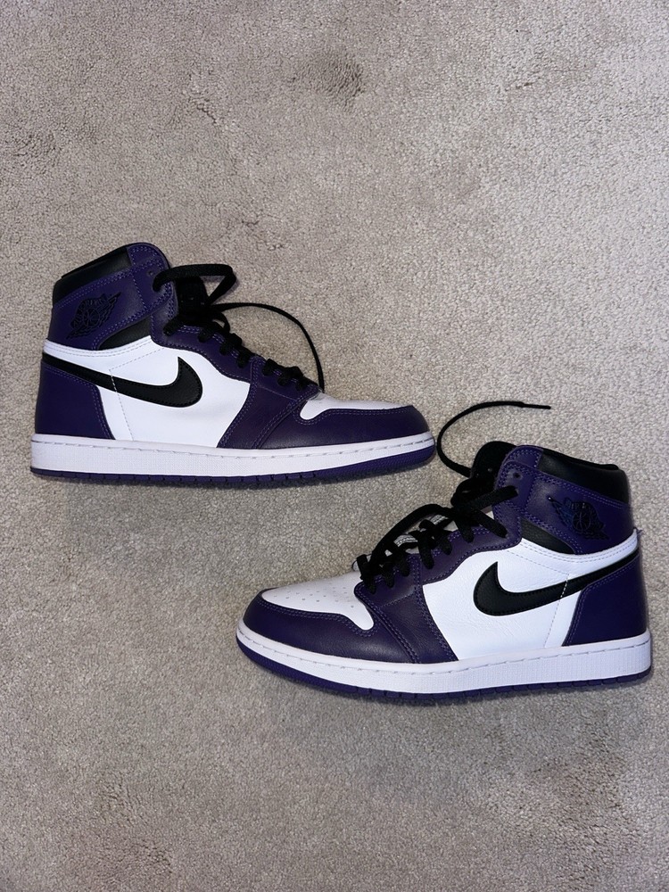 Men’s Air Jordan 1 Retro High OG Court Purple 2.0 Size 10.5 Excellent Condition