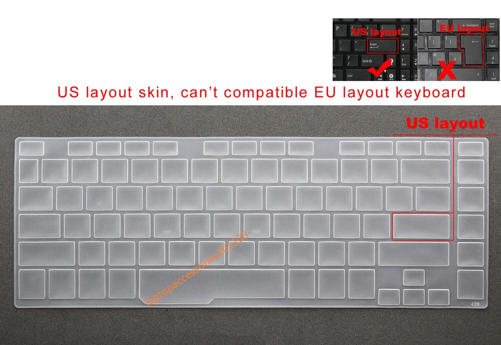 Keyboard Skin Cover for Asus ROG Zephyrus GU502 GU502D GA502 GA502D GX502 GX502L