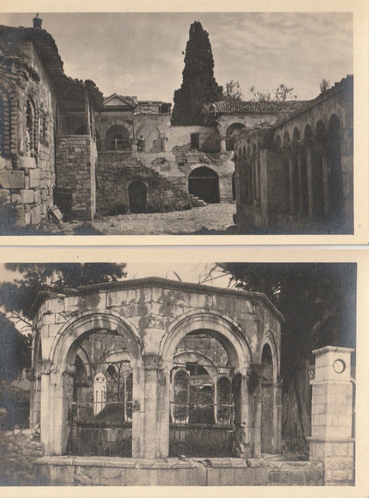 Albania 2 Postcards Tirana Mohamed Graber & Kloster Bojani Teilansicht